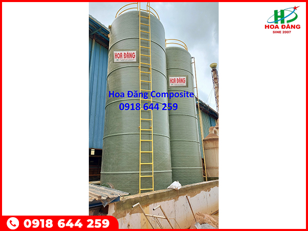 Bồn composite 100 m3 chứa HCl nóng